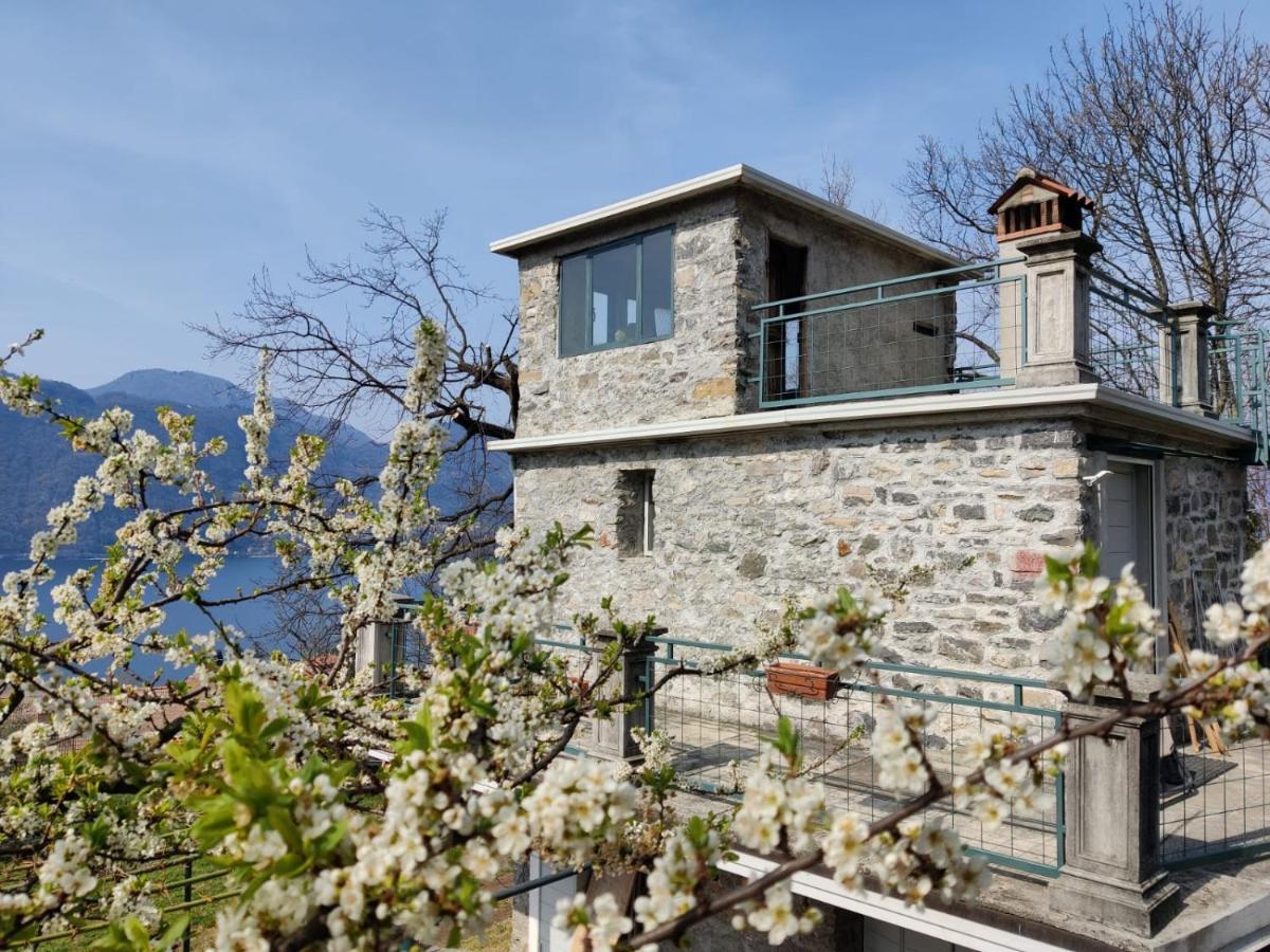 La Casetta Nel Bosco - Hot Tube And Sauna Lierna Luaran gambar